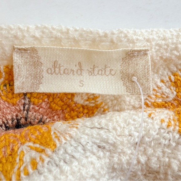 NEW Altar’d State Sunflower Crochet Granny Square Cropped Tank Top Womens S - Picture 9 of 11